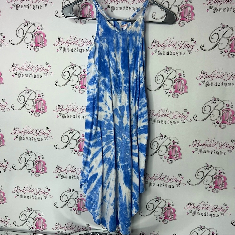 Cat and jack one piece jumper pants boho Blue Tie-Dye Kids One Piece